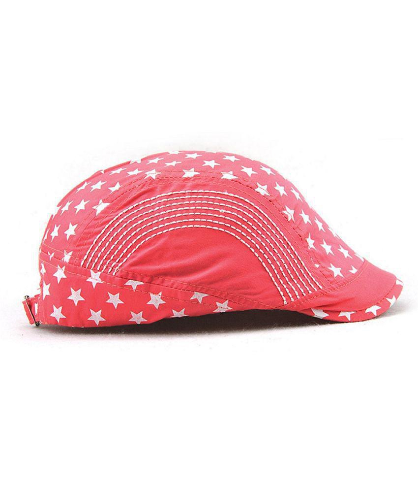 Modern Men Zacharias Unisex Kids Cotton Beret Golf Cap jk-06 (Peach_1-4 Years) (Pack of 1) - Non