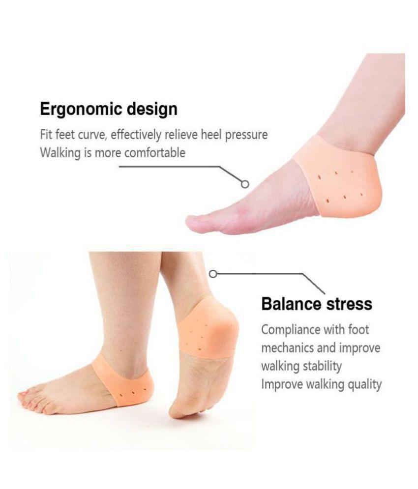 HINGOL Silicone Gel Heel Pad Socks Regular