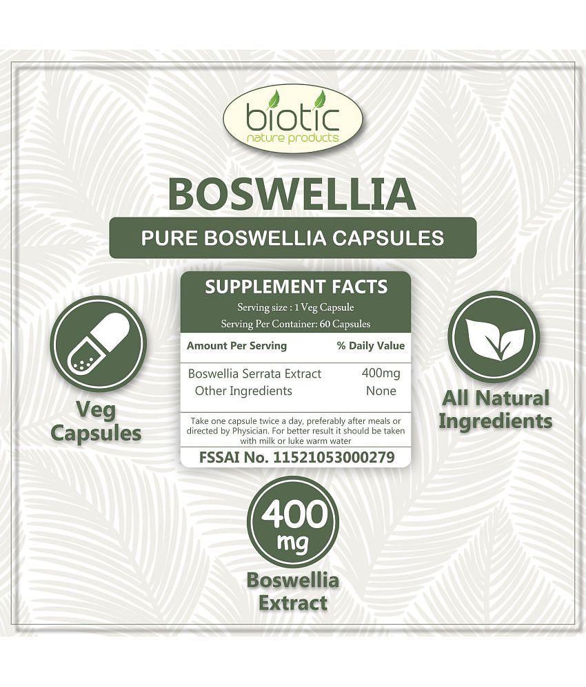 Biotic Boswellia Extract Capules - 400mg Capsule 120 no.s Pack of 2