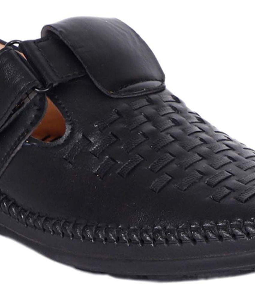 Elegant Men Aadi - Black Men's Sandals - None 2025 at ShopCircuit | ONDC