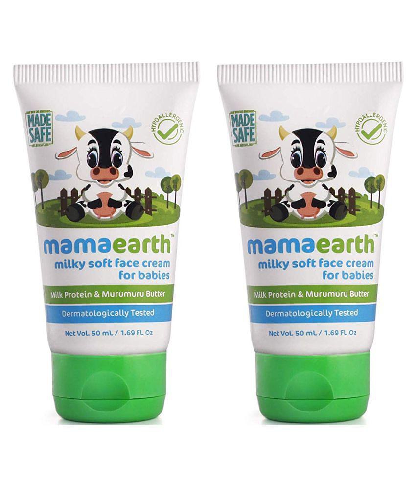 Mamaearth Milky Soft Natural Baby Face Cream for Babies 50mL( Pack of 2)