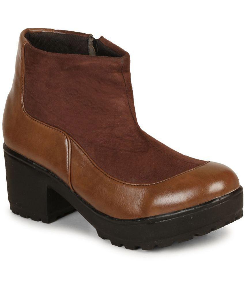 Ishransh - Brown Women's Ankle Length Boots - None