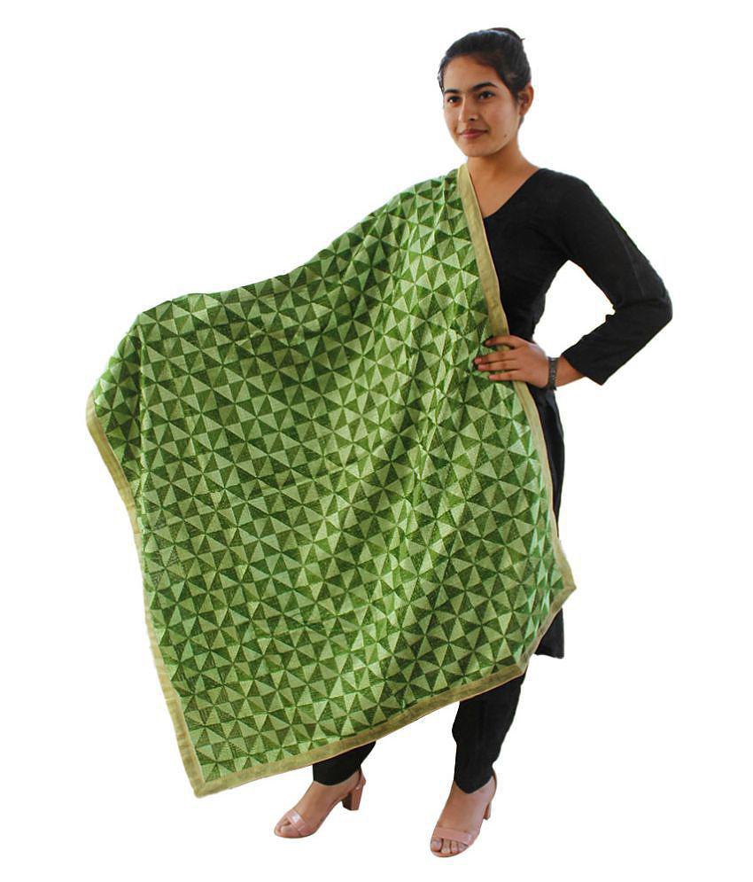 Sahej Suits & Phulkari Green Chiffon Dupatta