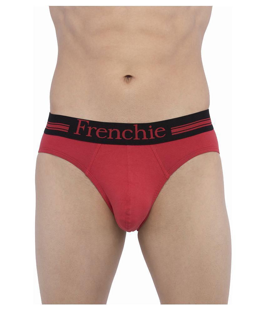 VIP - Red Cotton Men''s Briefs ( Pack of 4 ) - 85