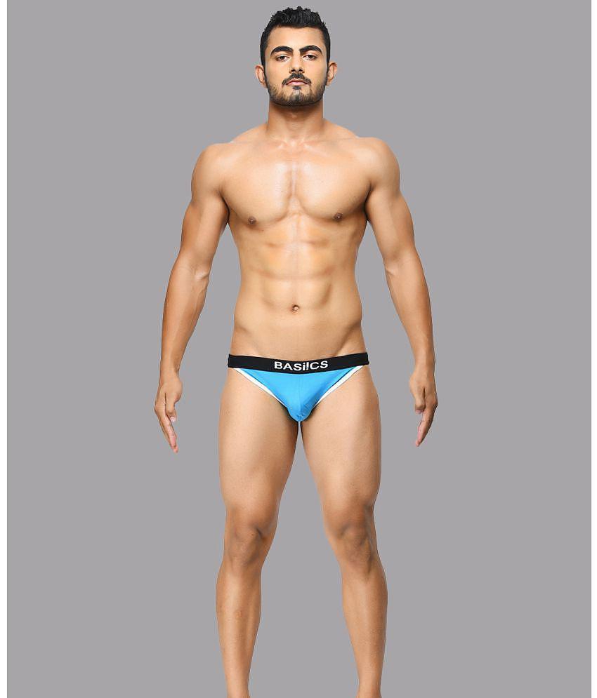 Best Men BASIICS By La Intimo Spandex Mens Briefs ( Blue ) BCSBR02 - None 2025 at ShopCircuit | 