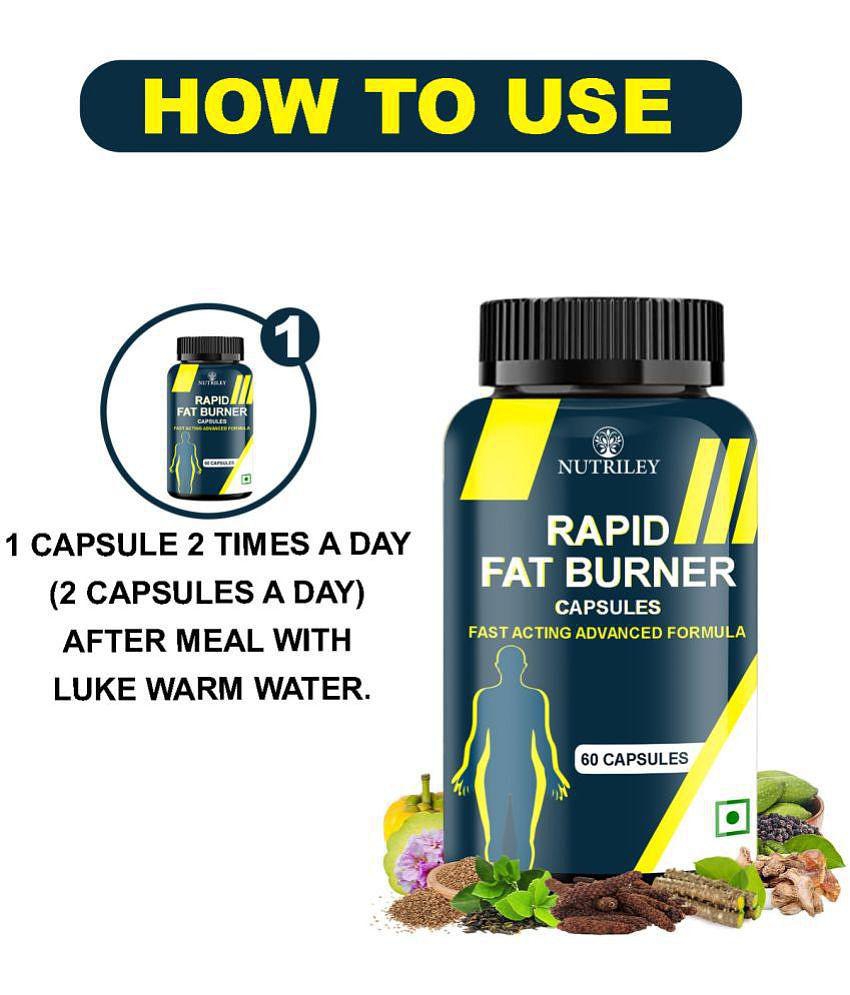 Nutriley Rapid Fat Burner, Fat loss, Fat cutter Capsule 60 gm Fat Burner Capsule