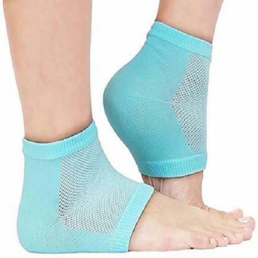 Scb Products Silicone Gel Heel Socks With Gel Pad Free Size