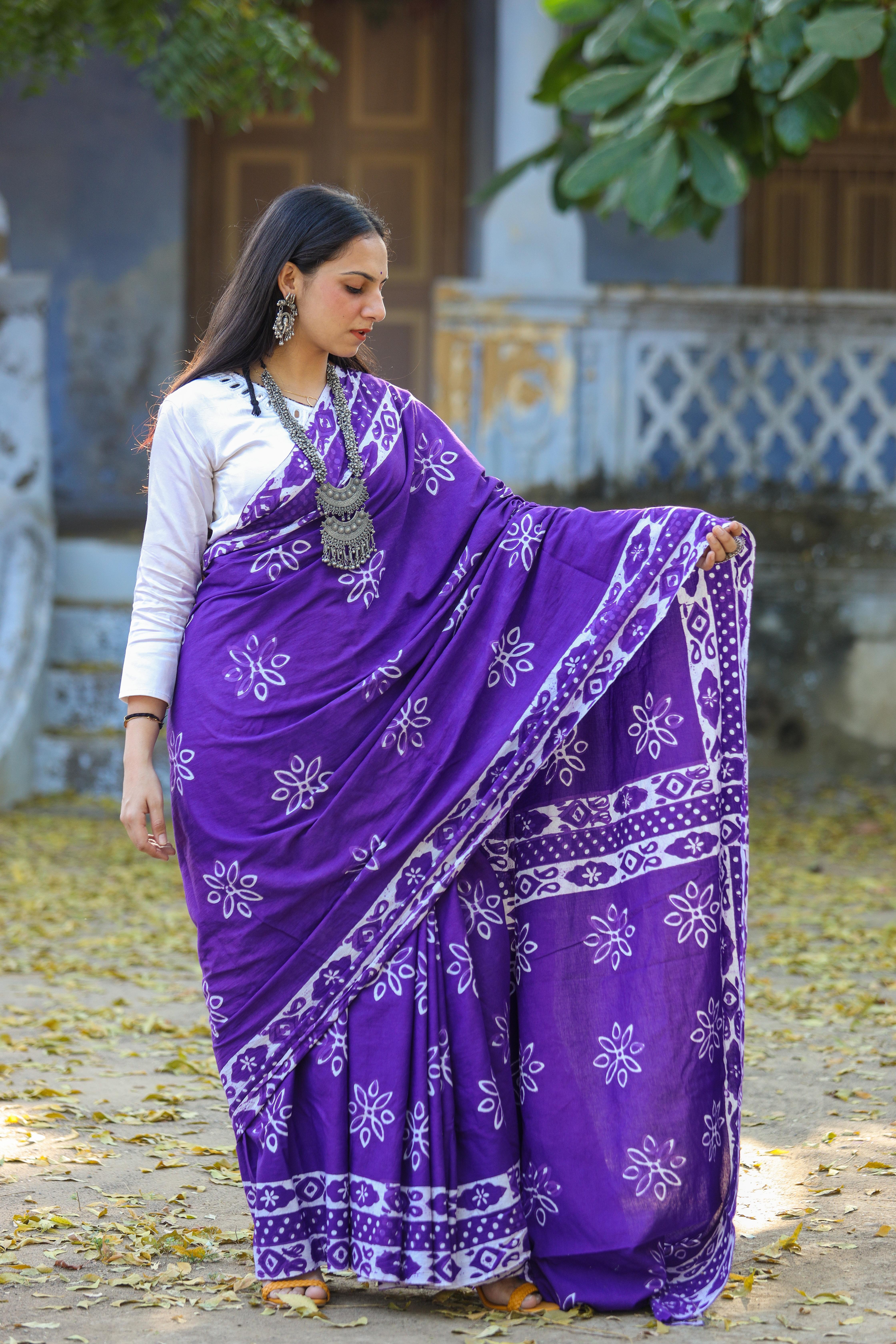 Harita Muslin Khadi Saree