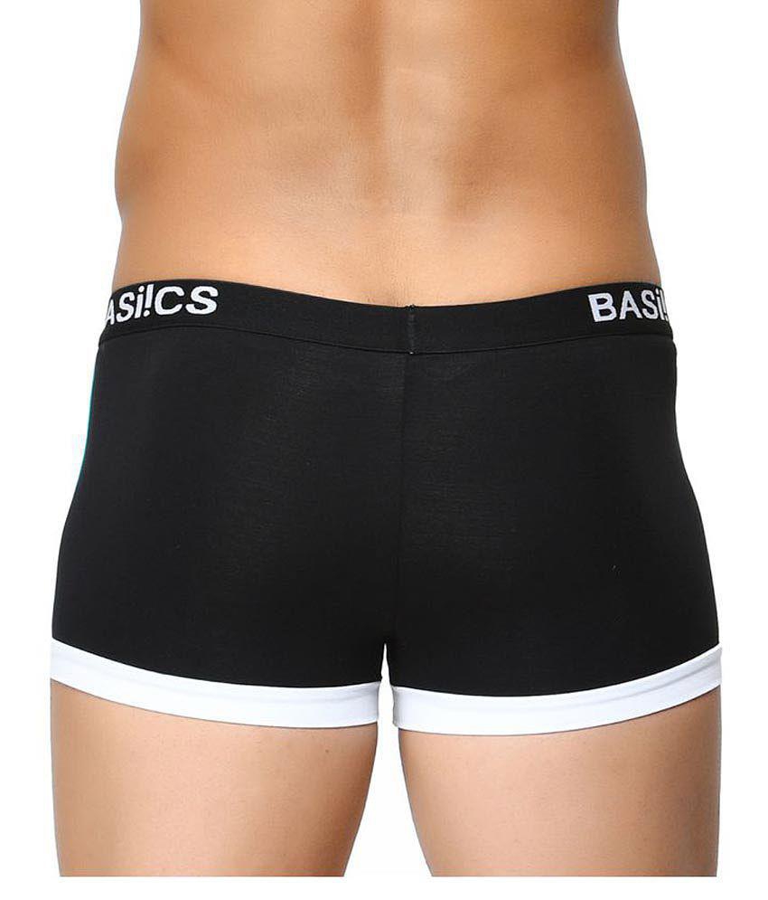 Sophisticated Men BASIICS By La Intimo - Black Cotton Blend Men's Trunks ( Pack of 1 ) - S 2025 