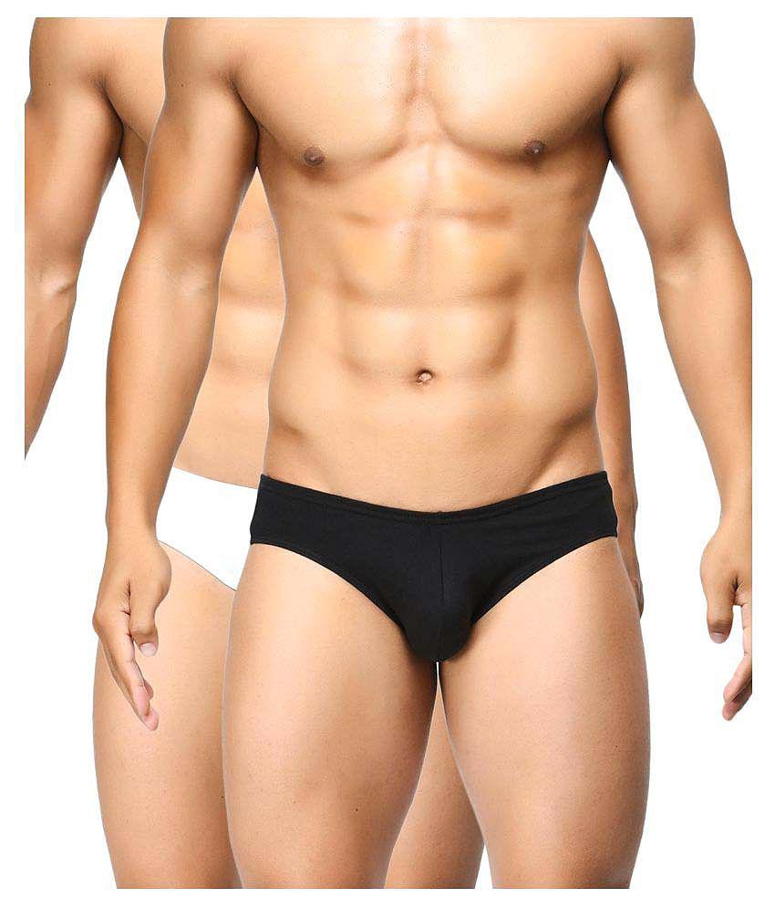 Affordable Men BASIICS By La Intimo - Multicolor Cotton Mens Briefs ( Pack of 2 ) - M 2025 at Sh