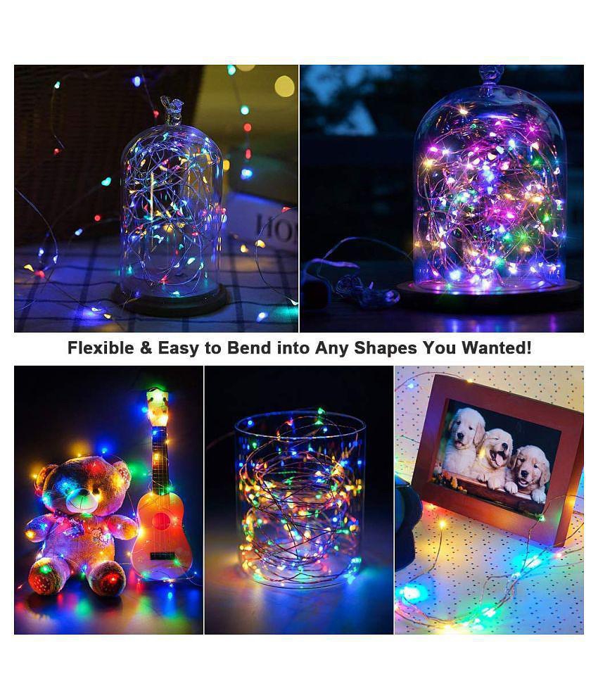 MIRADH 3M 30 Led- 2 Mode Still & Blink String Lights - Multicolour