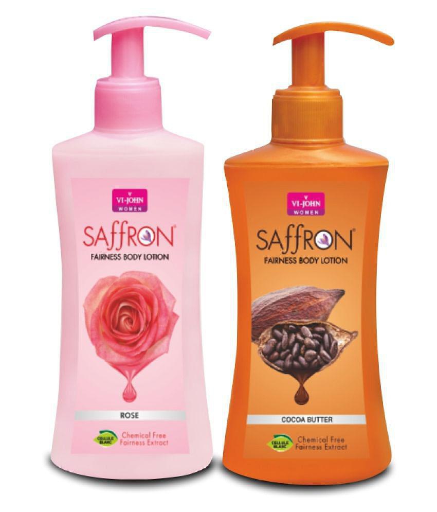 Vi-John Saffron Rose & Cocoa Butter Body Lotion ( 250 mL Pack of 2 )