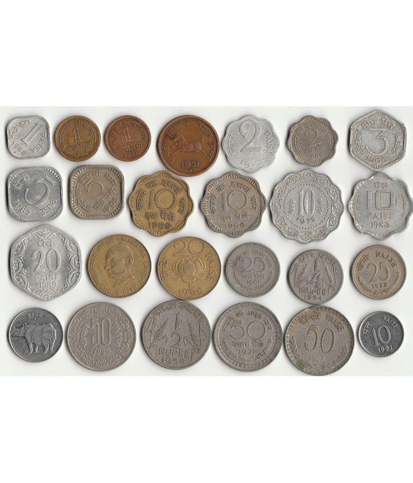 Sansuka - Sansuka different India old coins 25 Numismatic Coins