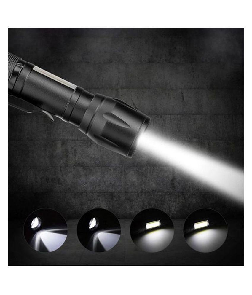 New 2 in 1 Rechargeable Battery Penlight Waterproof Light Led Flashlight Torch - 7W Rechargeable Flashlight Torch (Pack of 1)