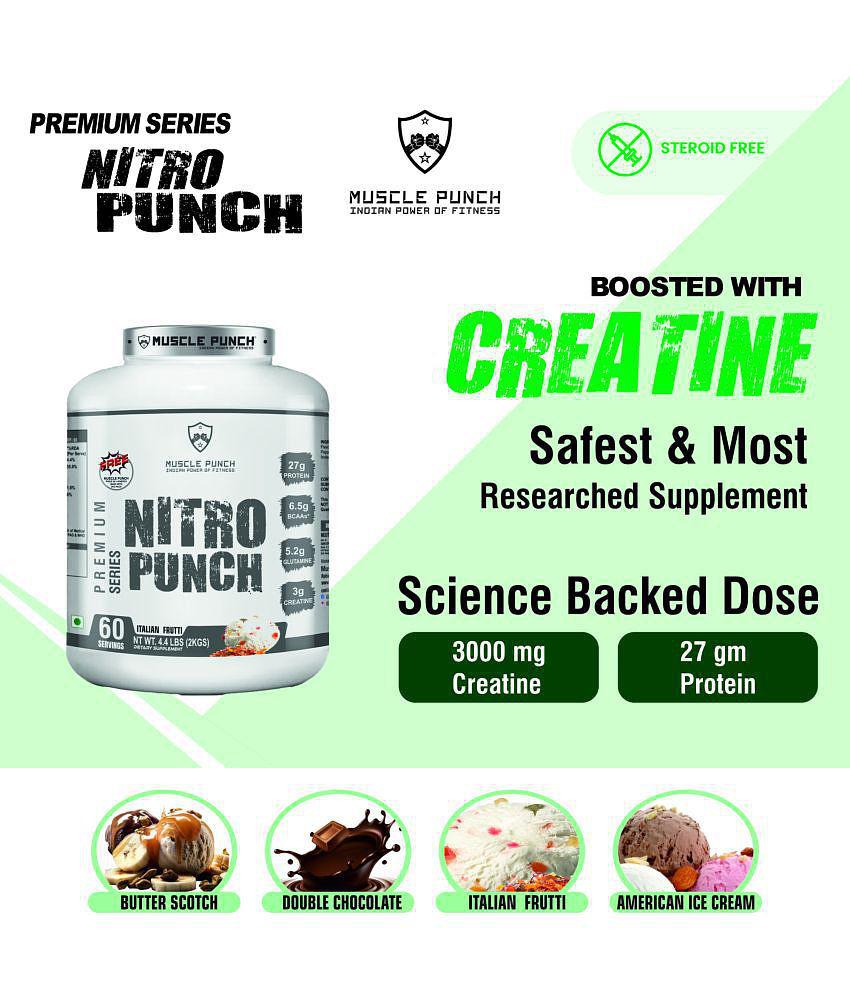 Muscle Punch | Nitro Punch 100% Whey Isolate â?? CREATINE LOADED 2 kg