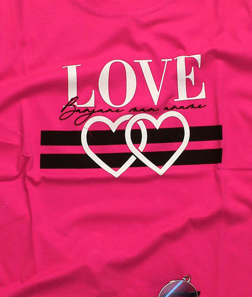 New Women Fabflee Cotton Pink T-Shirts - Single - 2XL 2025 at ShopCircuit | ONDC