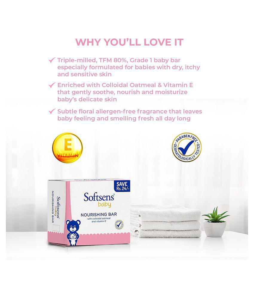 Softsens Natural Baby Soap 300 g ( 1 pcs )