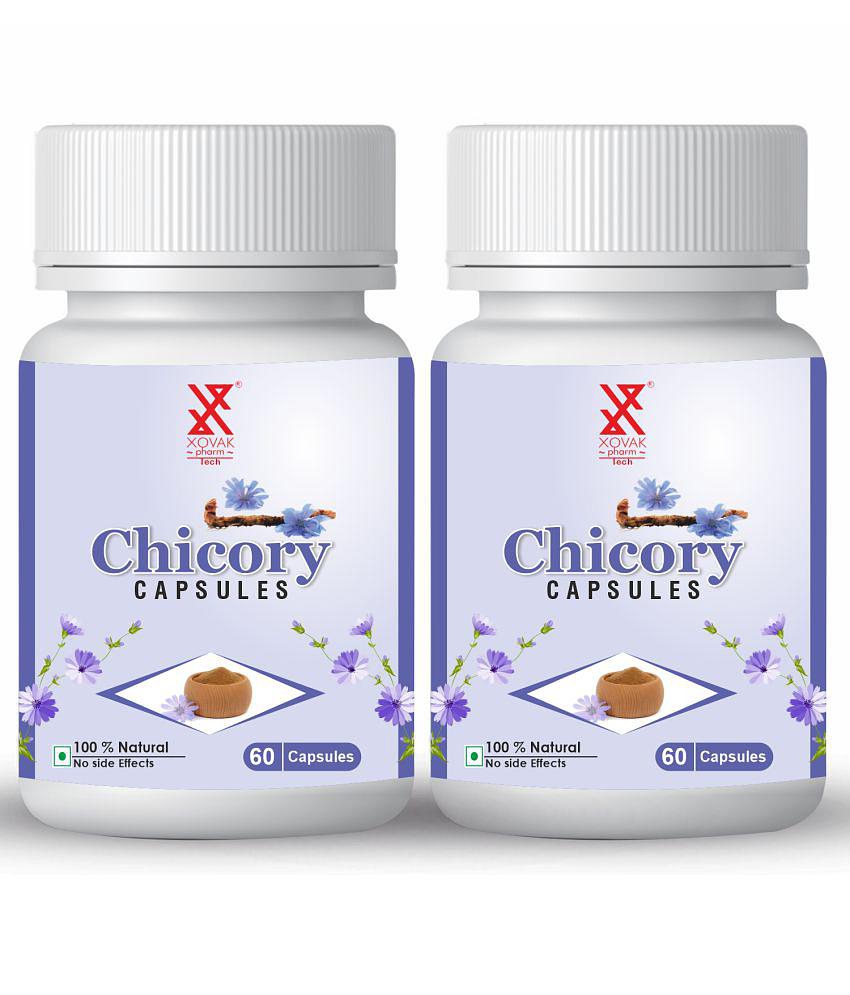 xovak pharmtech Organic Chicory Capsule 100 gm Pack Of 2