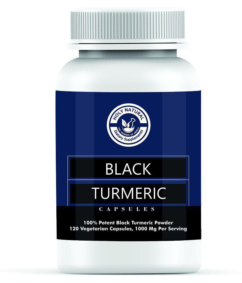 Holy Natural Black Turmeric Capsule - 120 100 gm Vitamins Capsule