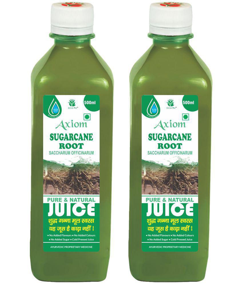 Axiom Sugarcane Root Juice 500ml (Pack of 2) |100% Natural WHO-GLP,GMP,ISO Certified Product