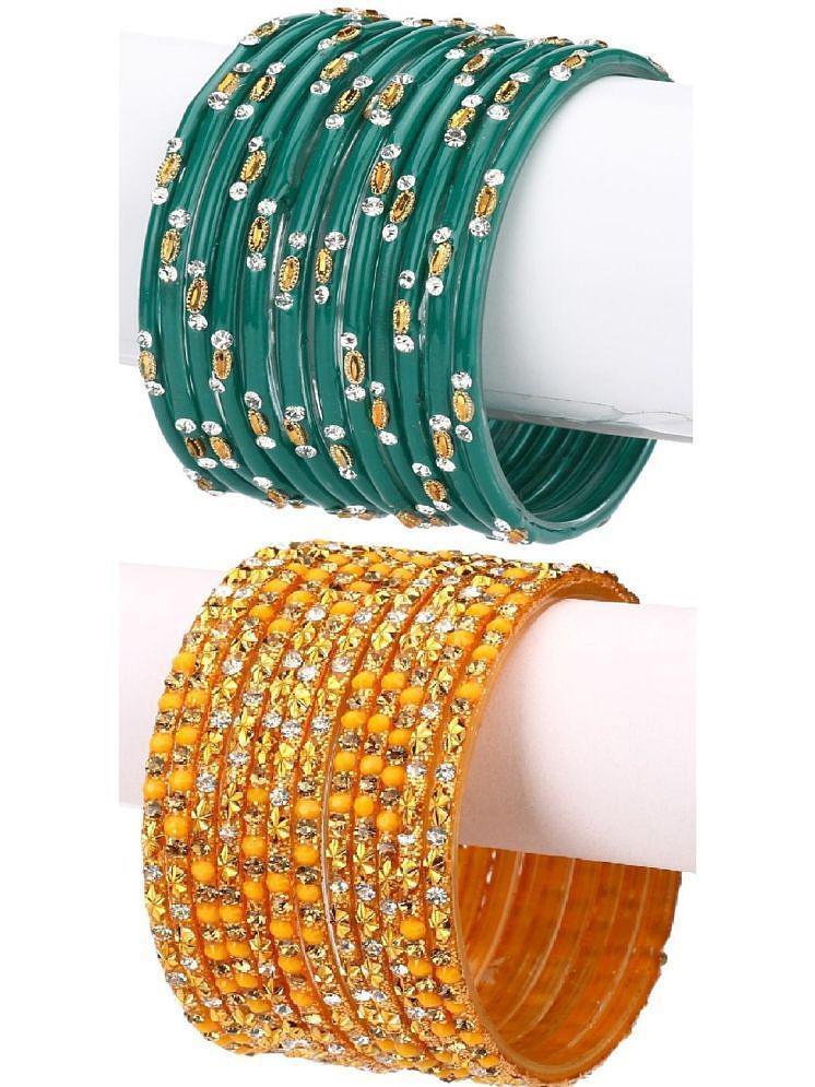 Top Men Somil Multicolor Bangle Set ( Pack of 24 ) - None 2025 at ShopCircuit | ONDC