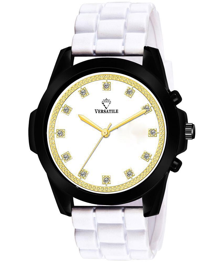 Versatile - White Silicon Analog Men's Watch