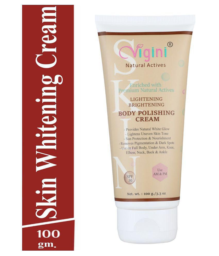 Vigini Skin Whitening D Tan Body Lightening Cream Scrub Brightening Kojic Day Cream 120 gm