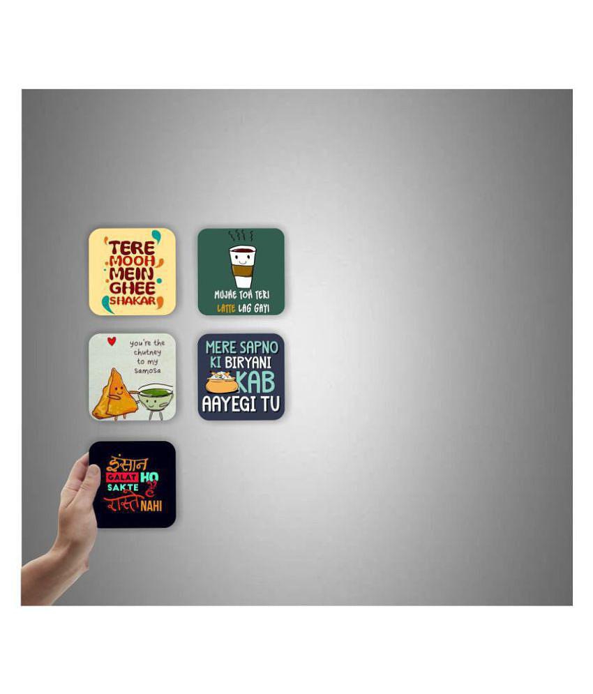 Photojaanic Funny, Witty Quotes Fridge Magnets Rubberized Square Fridge Magnets Fridge Magnet - Pack of 1