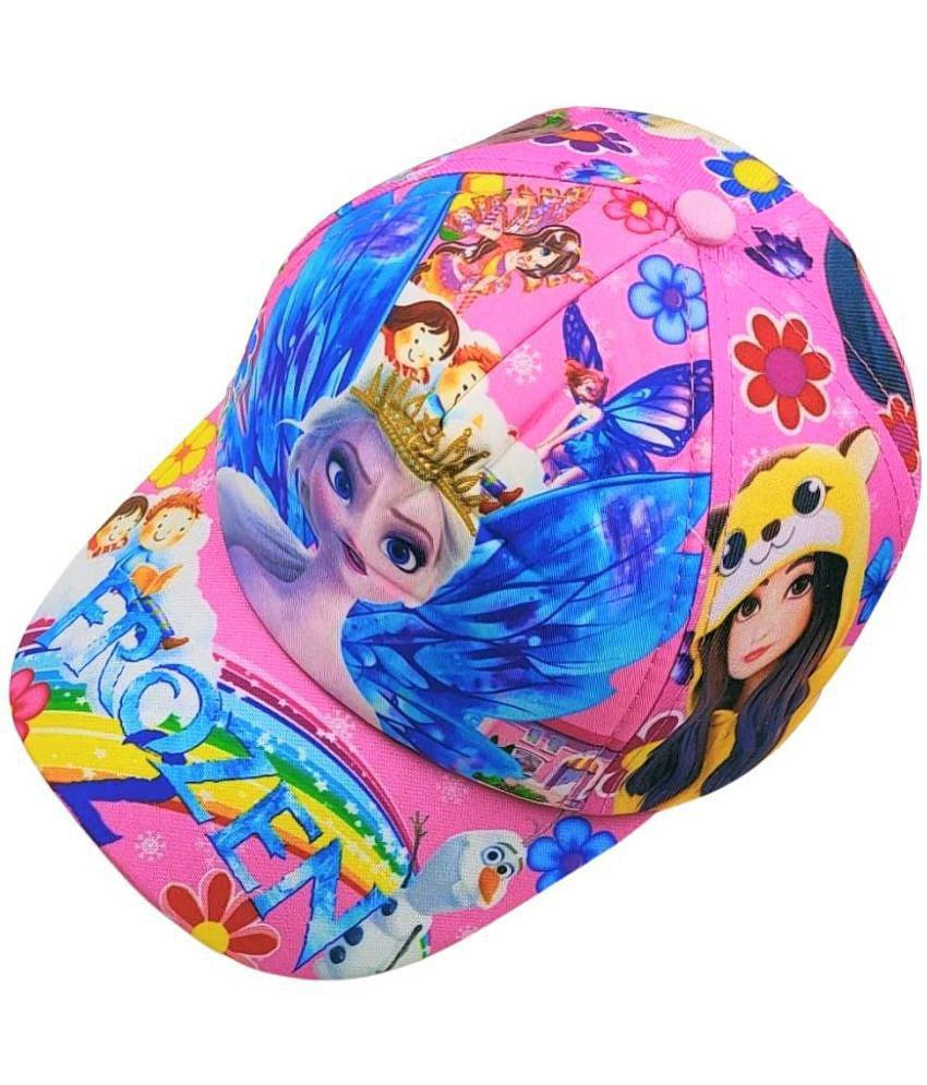 Premium Men Zacharias Girl's Kids Cotton Cap kc-16-Pink- (Pack of 1) (1-4 Years) - None 2025 at 