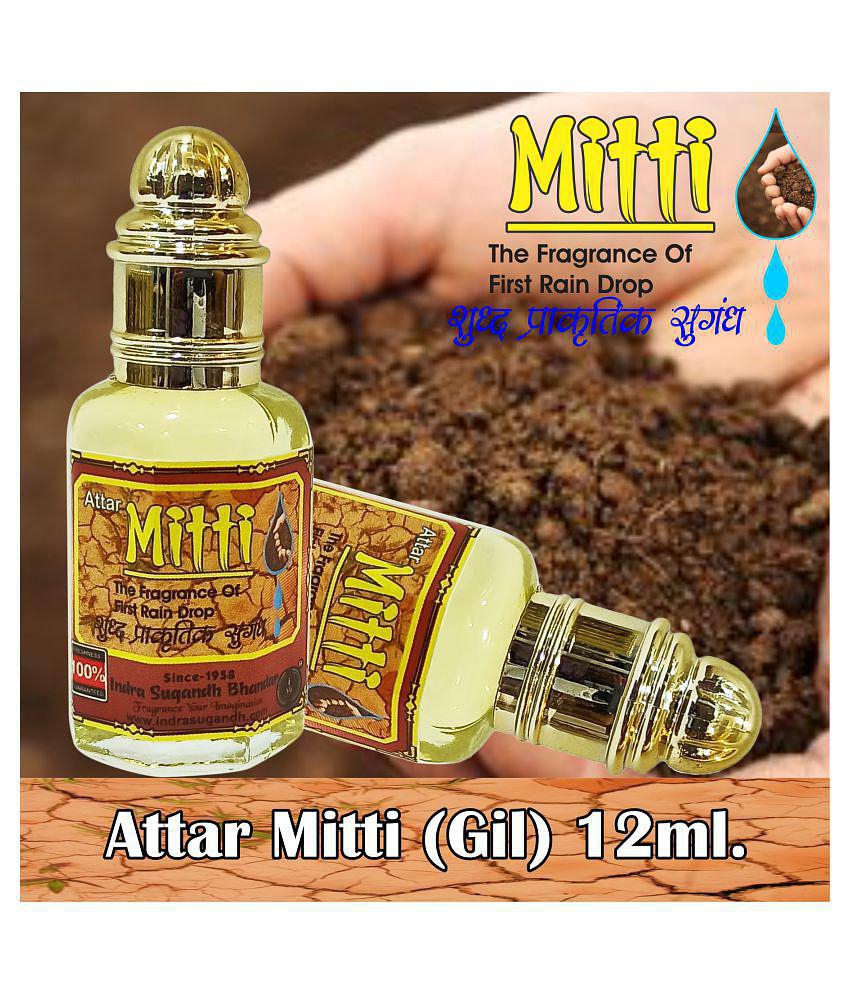 INDRA SUGANDH BHANDAR Attar For Men|Women Shahi Mitti|Patrichor Pure First Rain Drops Long Lasting Fragrance 12 Rollon Pack