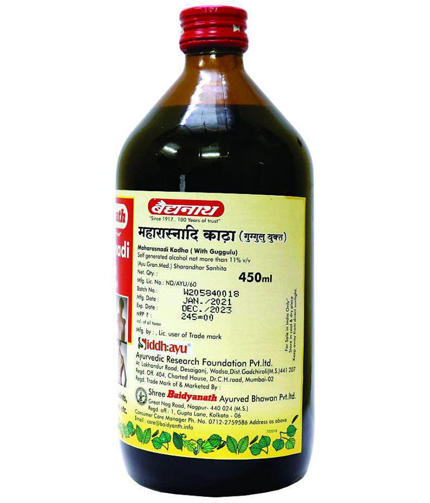 Baidyanath Maharasnadi Kadha Liquid(Immunity Boosters) 450 ml Pack Of 2