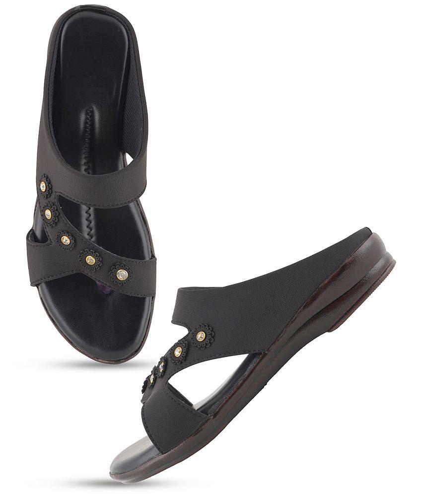 Latest Men STYLE SHOES - Black Women's Flats - None 2025 at ShopCircuit | ONDC