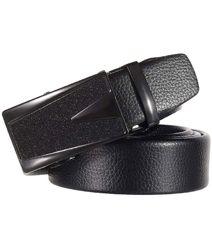 Buy Online Garg Store Zacharias - Black Leather Men's Casual Belt ( Pack of 1 ) - None