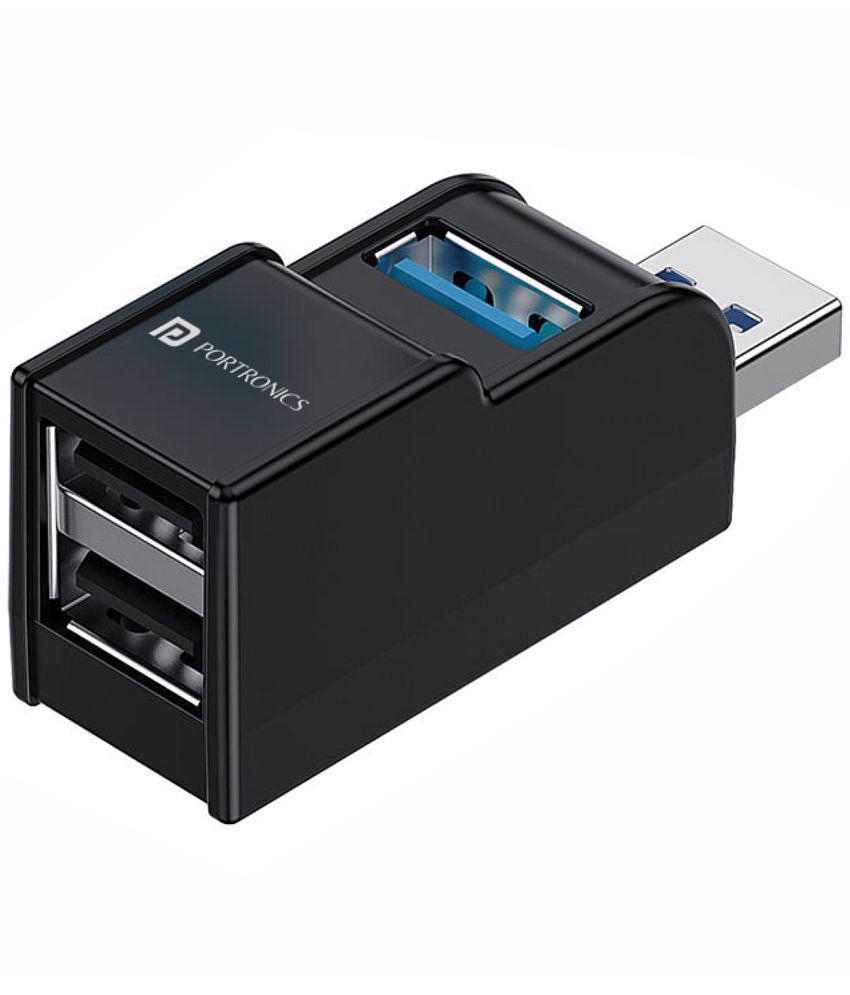 Portronics 3 port USB Hub - Mport 3A - 3-in-1 USB 3.0 & USB 2.0