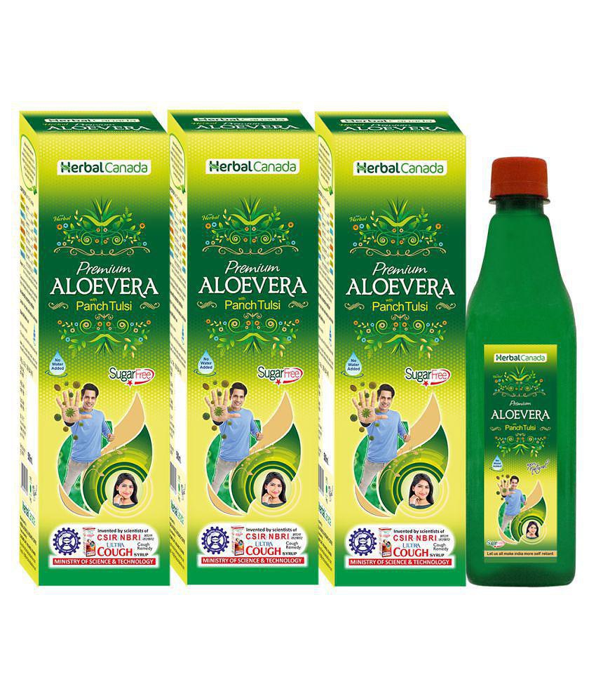 Herbal Canada Aloevera Ras Liquid 500 ml Pack of 3