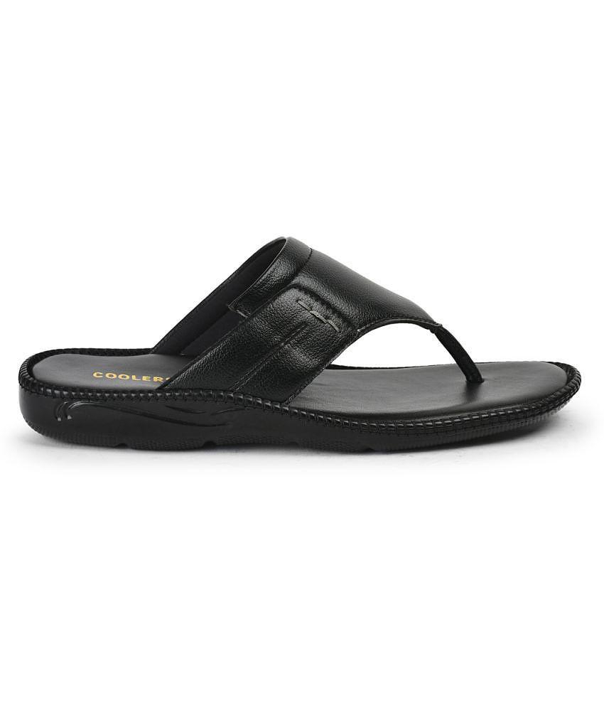 Affordable Men Liberty - Black Men's Leather Slipper - None 2025 at ShopCircuit | ONDC