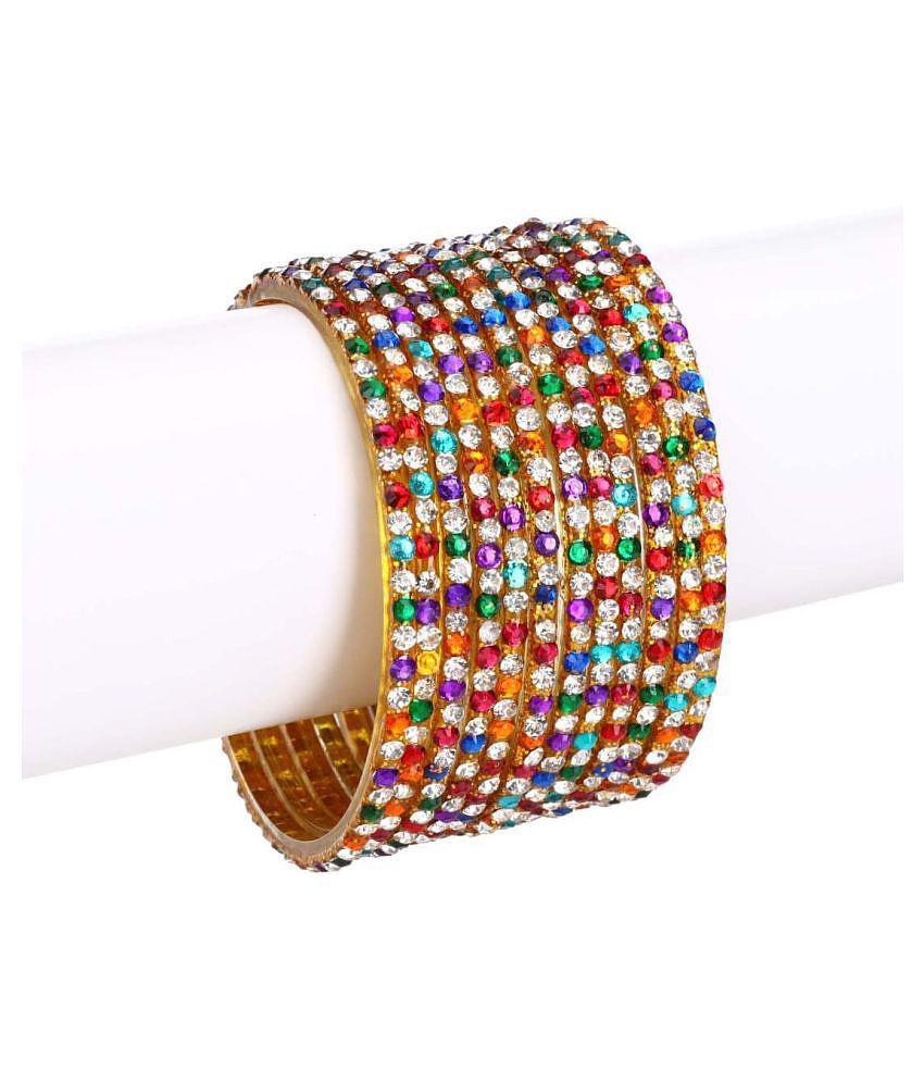Elegant Men Somil Designer Wedding Fancy Glass Bangle Set For Party, Marriage, Function And Dail
