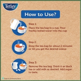 Tetley Black Tea - Original, Classic Assam Blend, Staple-Free, Environment Friendly Bags, 200 Gram (100 Bags X 1.7 Gram Each)