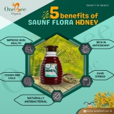 ONE BEE ORGANIC Honey | Fennel Honey/Saunf Flora Honey/Variyali Nu Madh| Natural Flora Honey - 280 GM.