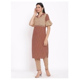 FabbibaPrints Cotton Kurti With Pants - Stitched Suit - S