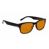 Black Round Men Sunglasses (PC001OR18|54)