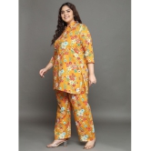 Tissu Yellow Printed Palazzo Top Set - None