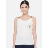 ALL WAYS YOU - White Polyester Womens Camisole Top ( Pack of 1 ) - None