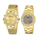 THMT Gold Stainless Steel Analog Mens Watch