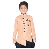 Ahhaaaa Ethnic Wear Sherwani/Indo Western With Dhoti Pant For Kids and Boys - None