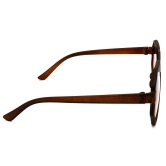 Hrinkar Brown Round Sunglasses Styles Brown Frame Glasses for Men & Women - HRS307-BWN