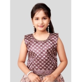 Aarika Brown Silk Girls Lehenga Choli Set ( Pack of 1 ) - None