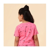 Diaz Pink Cotton Girls Top ( Pack of 1 ) - None