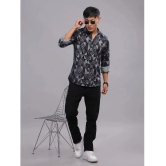 Paul Street Polyester Slim Fit Printed Full Sleeves Mens Casual Shirt - Black ( Pack of 1 ) - None