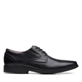 Clarks Mens Clarkslite Low Black Leather